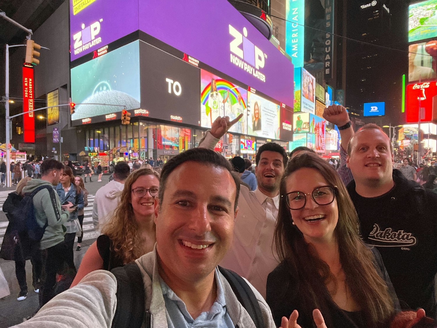 Painting NYC purple one billboard at a time! #strongertogether 