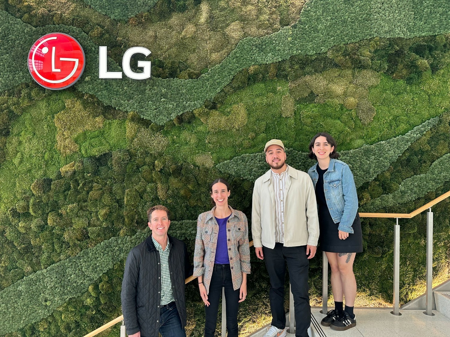 The Team visiting the LG office.