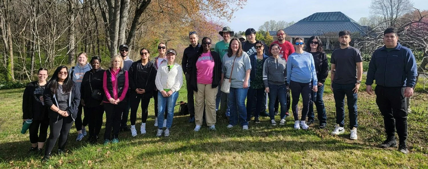 Volunteer event at Meadowlark Gardens