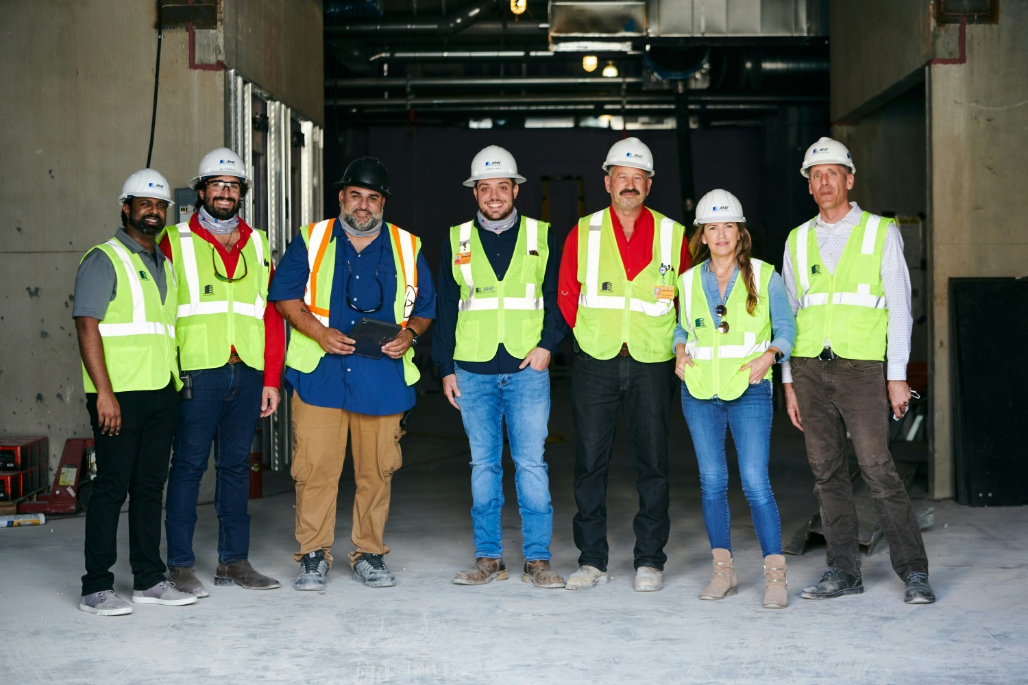 Some of our ANF employees at Memorial Hospital Miramar, MOB II jobsite