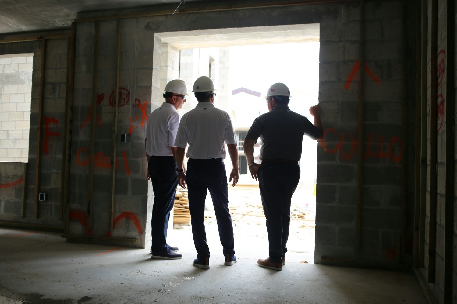 Image of our Principals at one of our jobsites