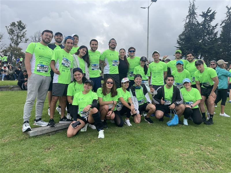 Our Colombia team at the Earth Day Run