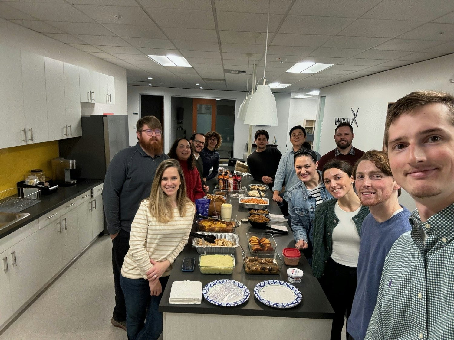 International potluck, celebrating our diverse team