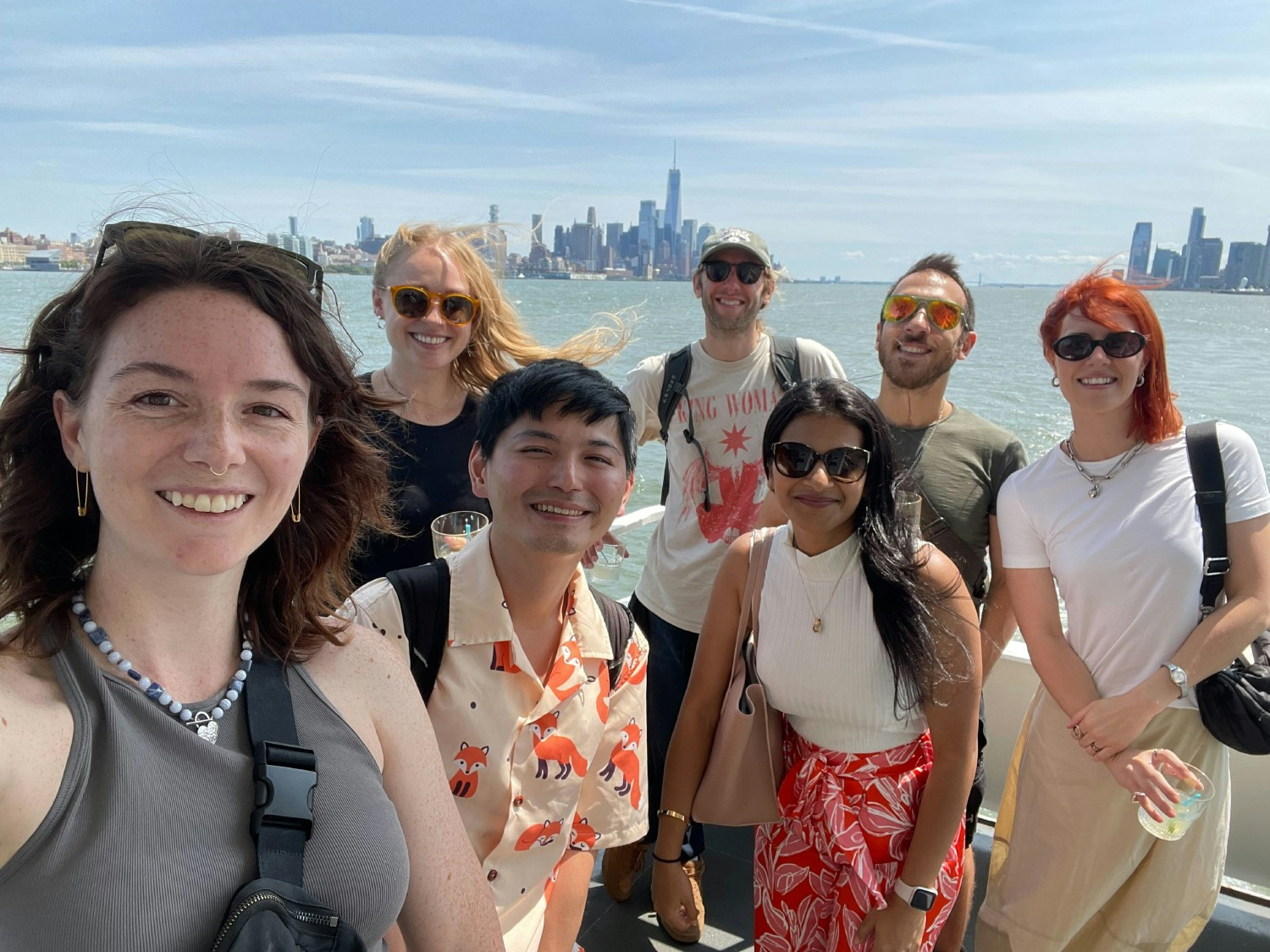Peerspace team members enjoy a sunny day in New York at a metro meetup day hosted quarterly.