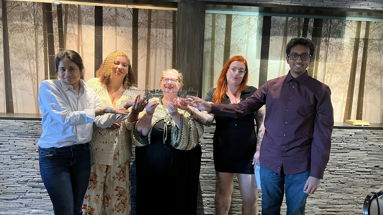 These five Infinauts were recognized for Living Our Values in their daily work.