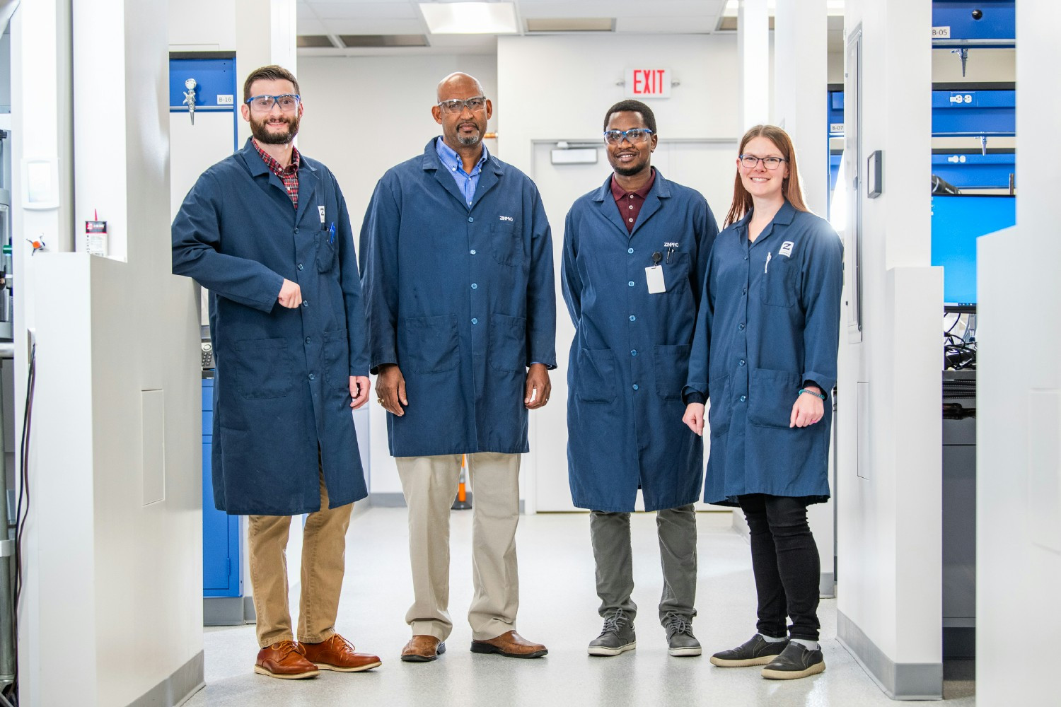 Our Innovation Center teams embody Zinpro's commitment to quality, testing mineral samples from every batch produced.