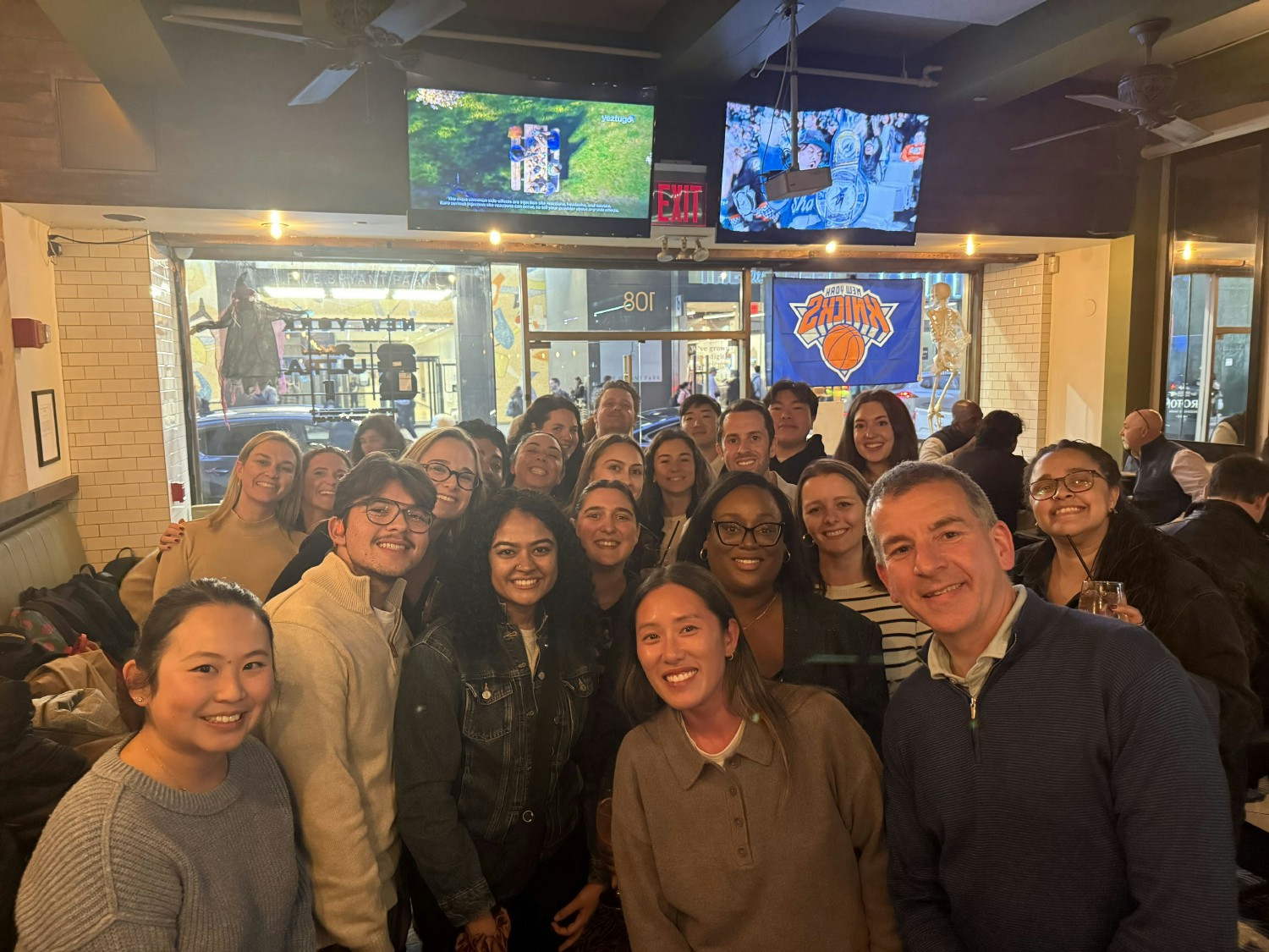 Welcoming our newest hires with a company happy hour event!
