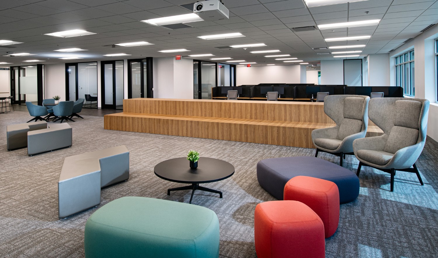 Open office space to promote collaboration as part of learning & development at Allied