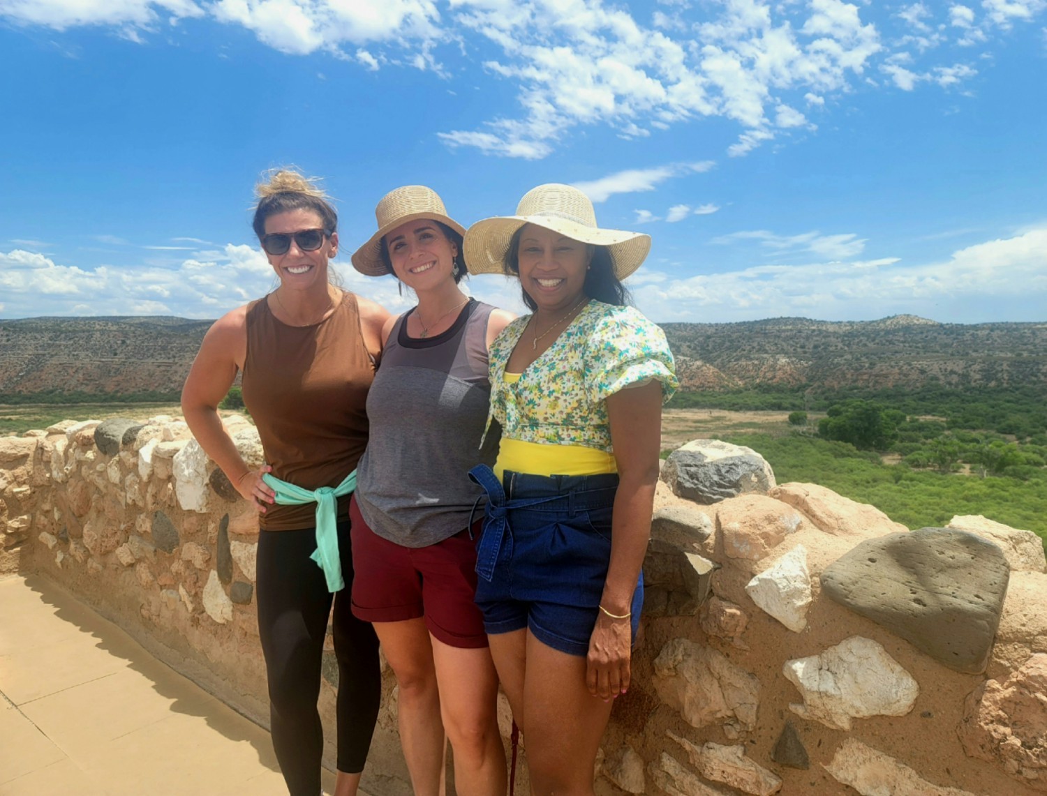 Some of the ladies of HC exploring ruins.