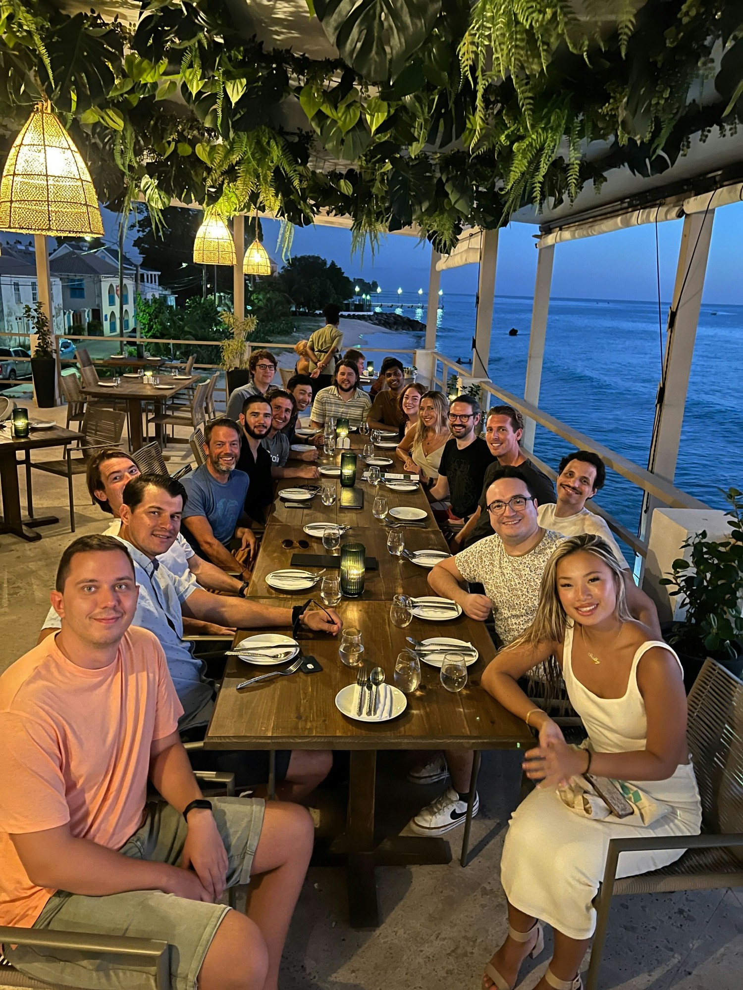90% of our team at our 1st off-site in Barbados this yr! 
Missing from photo: our 6 African team members due to visas :(