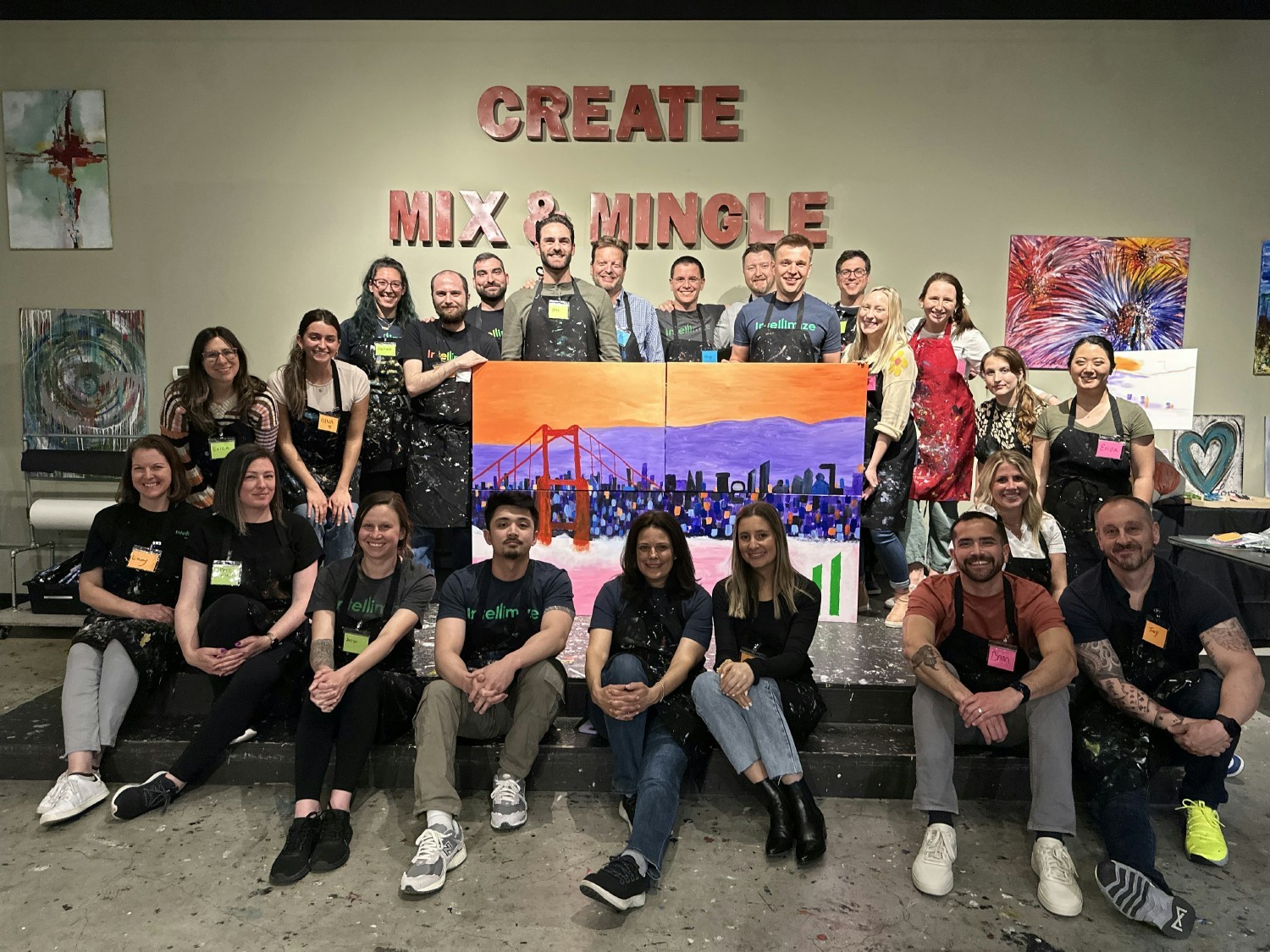 Collaborative painting with the GTM teams