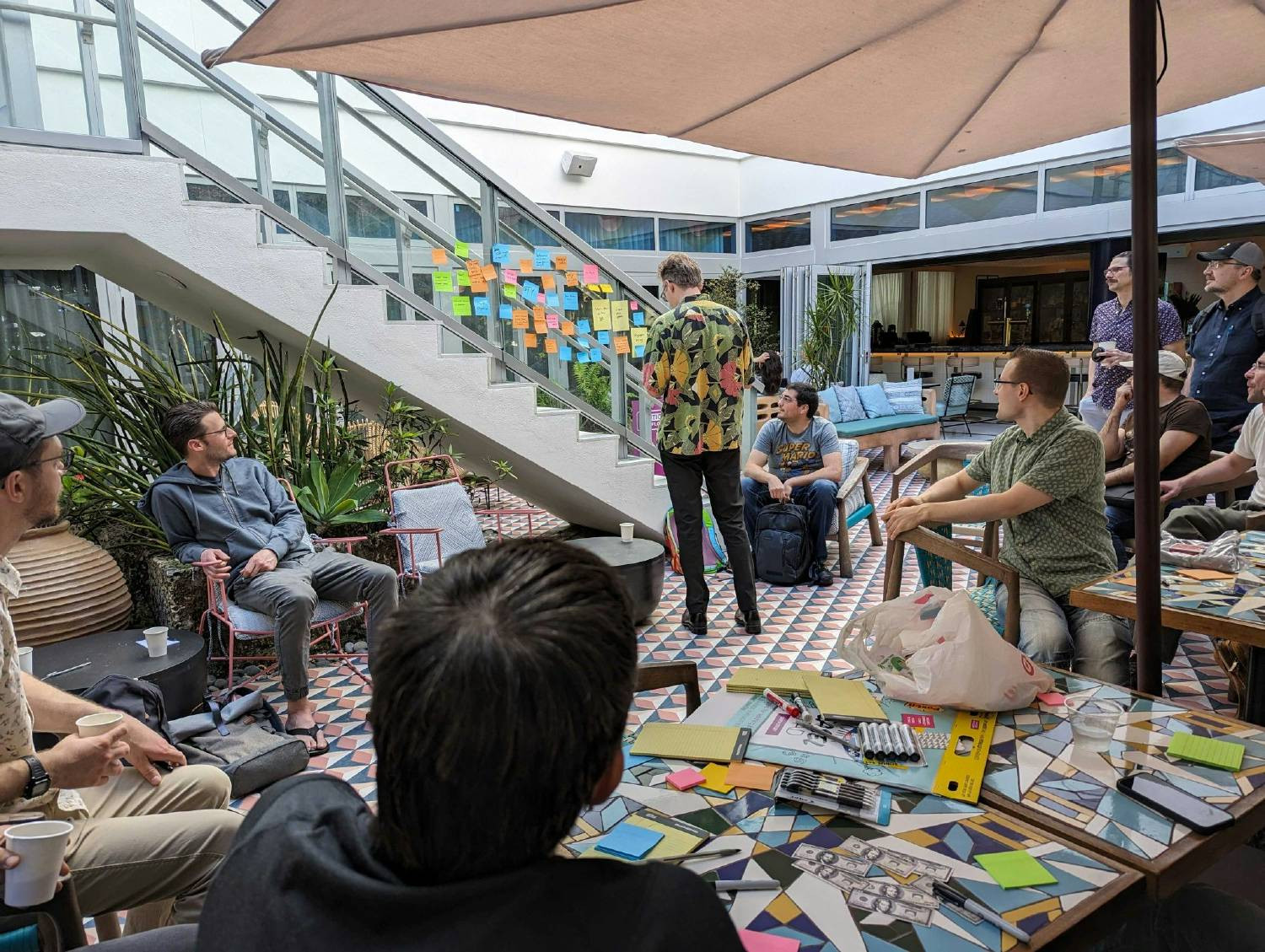 Engineering brainstorming session