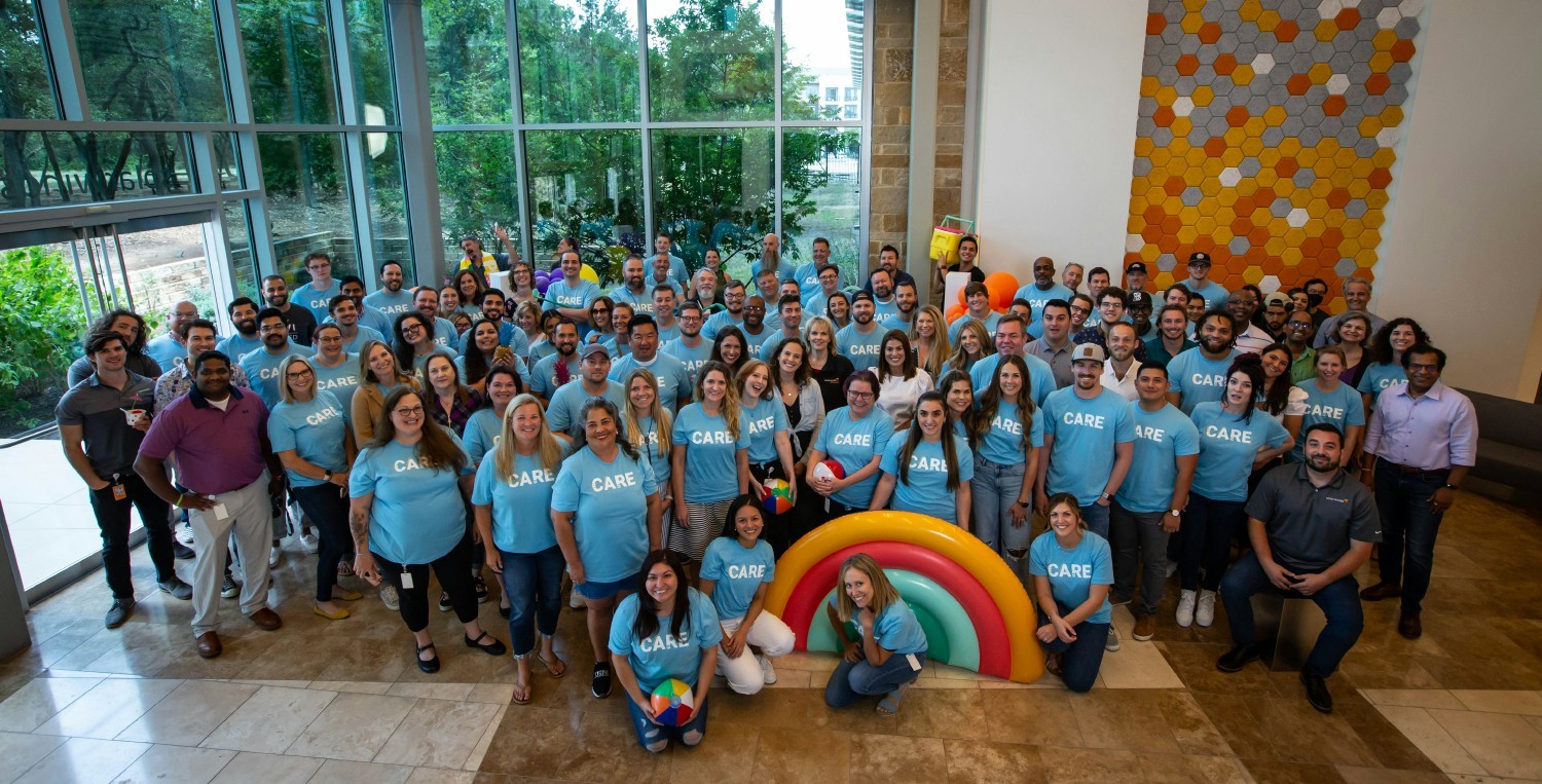Employees in Austin gathered for the July 2022 Return to Office celebrations. 