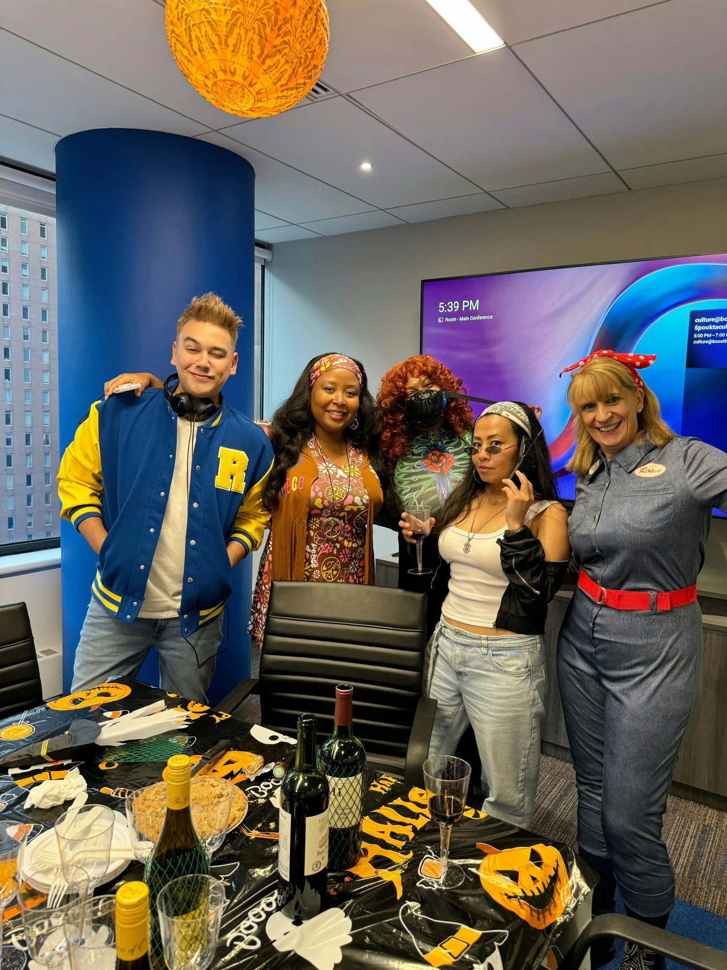 Employees show off their fun costumes at our annual Halloween Party.