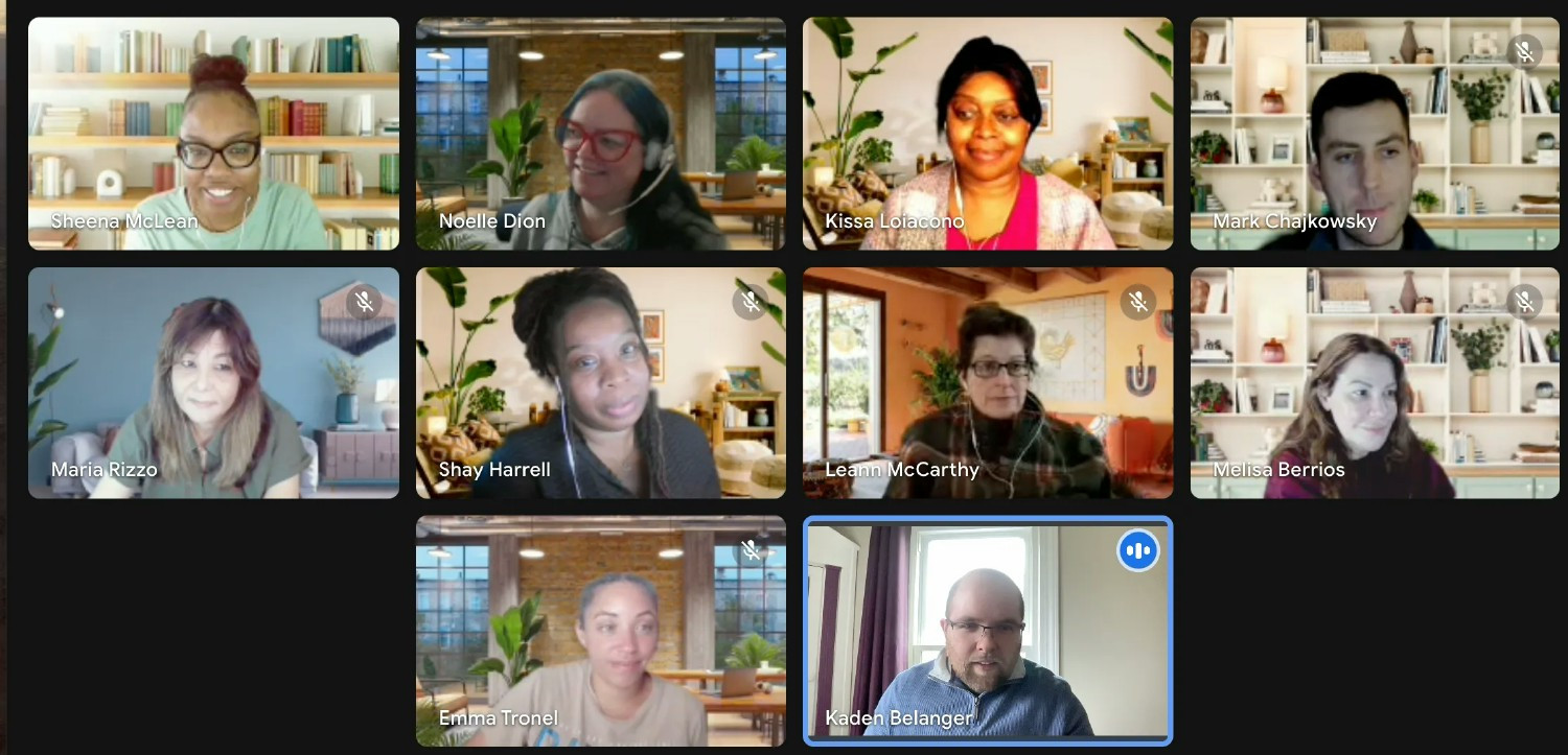 Fun times with our D2 Peer team during a virtual trivia session! 