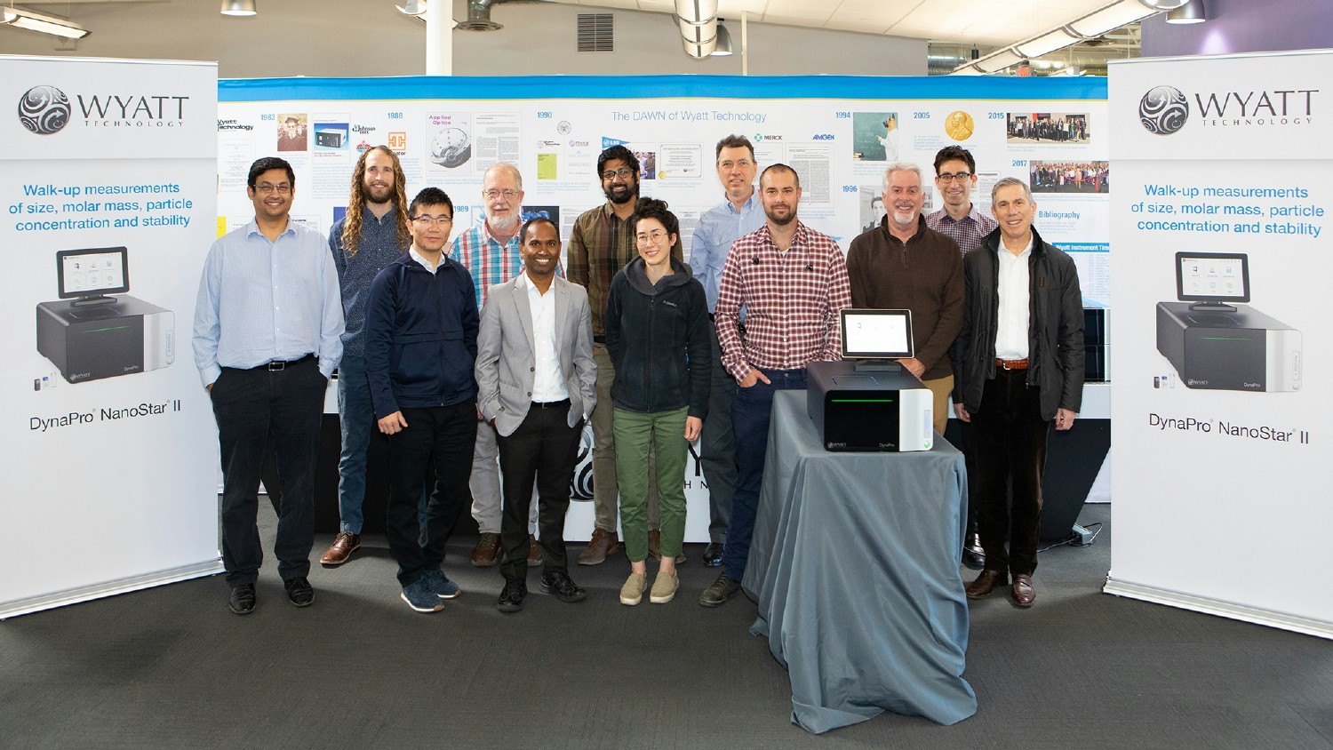 Our Research & Design Team during a company-wide celebration for the launch of the Nano Star II. 