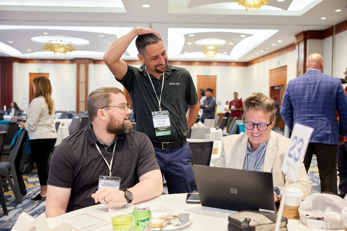 A team of our leading-edge technologists collaborating and innovating during the annual Tech Summit. 