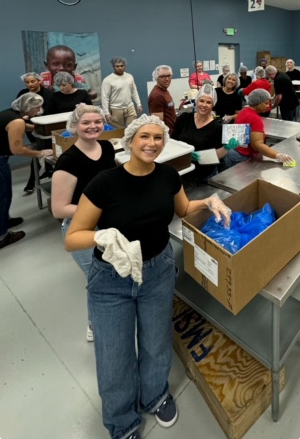 Volunteer Event: Feed My Starving Children; 
Giving back to the community one meal at a time