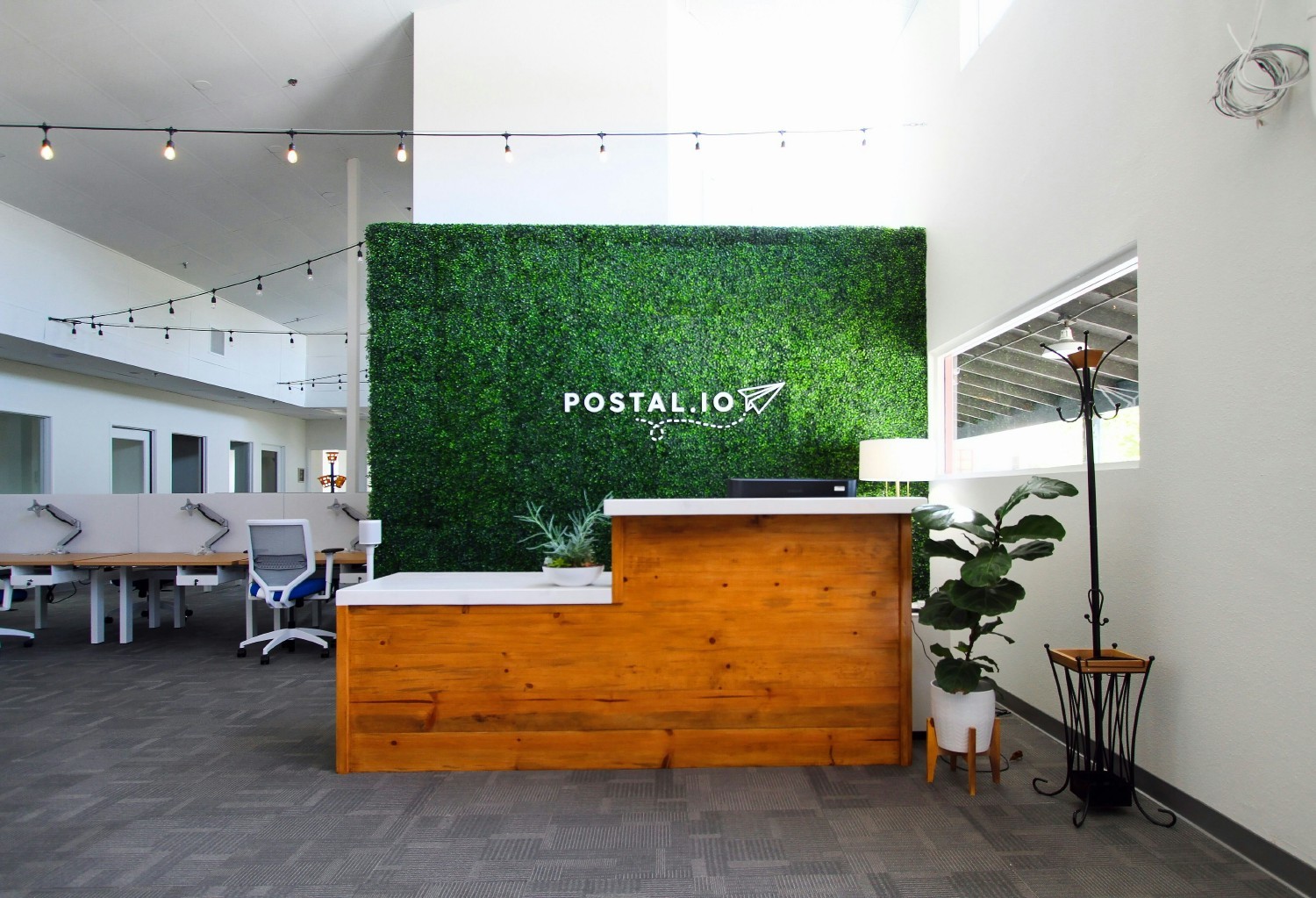 Postal HQ reception area