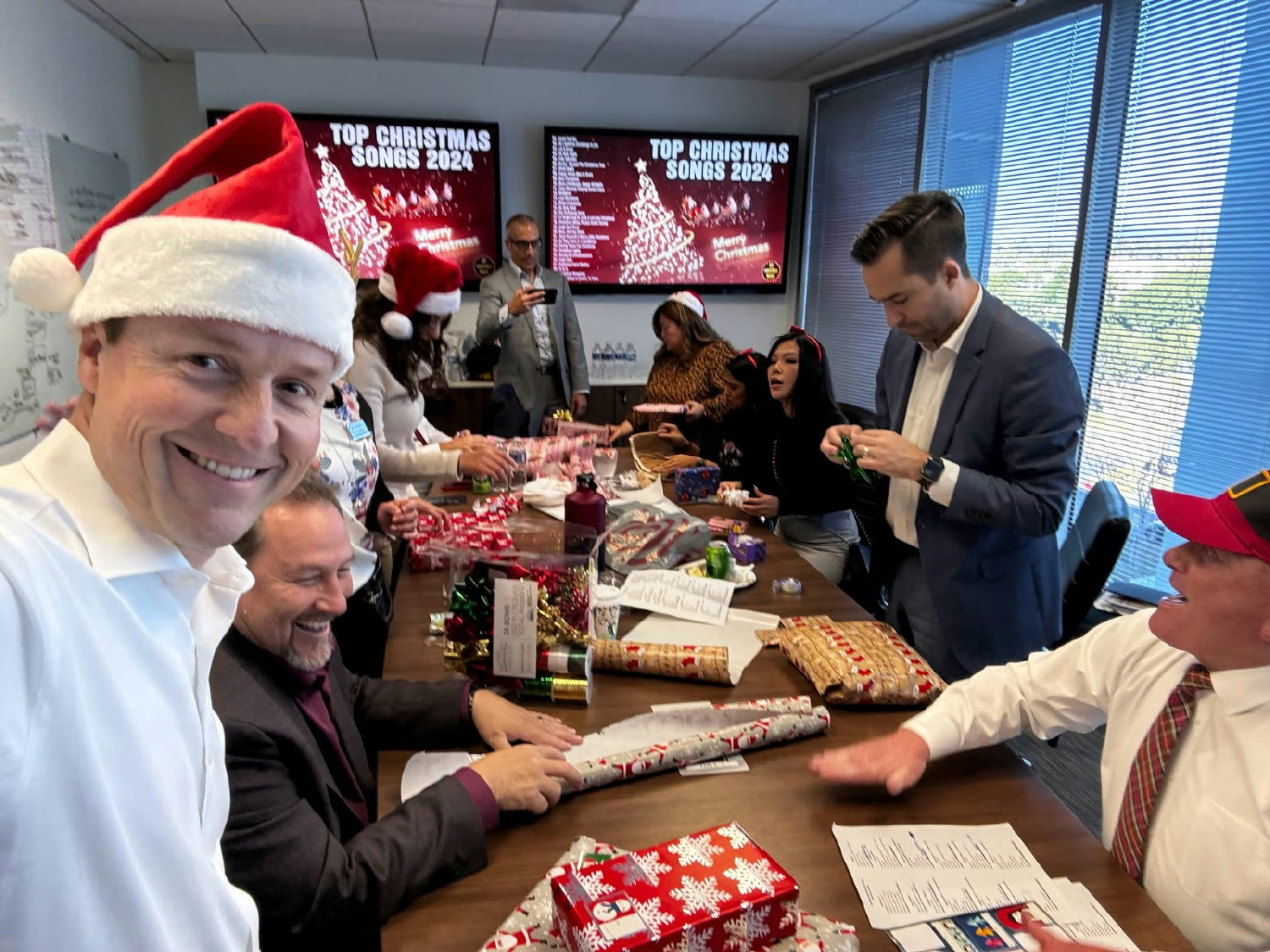Administrators Dec 2024 - Wrapping gifts for adopted family