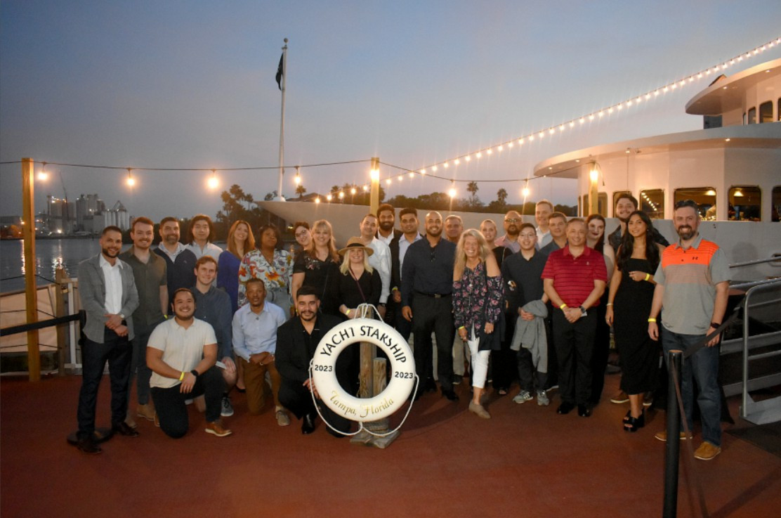 Sailing Towards Success! Our Covalence team taking a well-deserved break on the water at a company retreat in Florida!