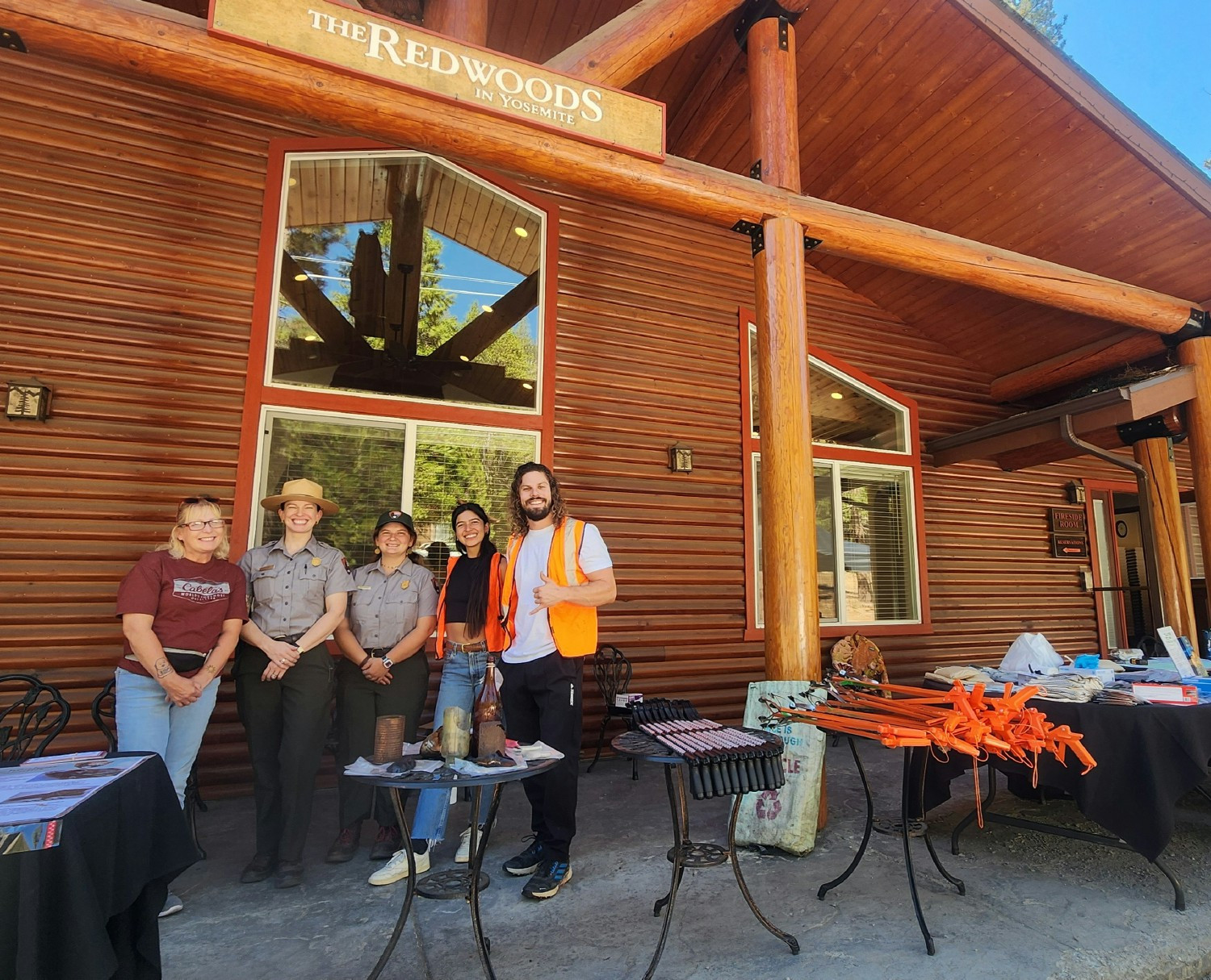 Yosemite Facelift Cleanup Event in Wawona with Redwoods volunteers.