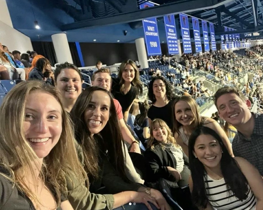 Sprocketeers at an outing to a Chicago Sky Basketball Game - many are passionate about supporting women's sports.