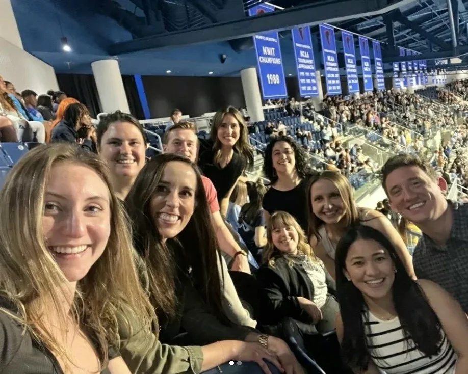 Sprocketeers at an outing to a Chicago Sky Basketball Game - many are passionate about supporting women's sports.