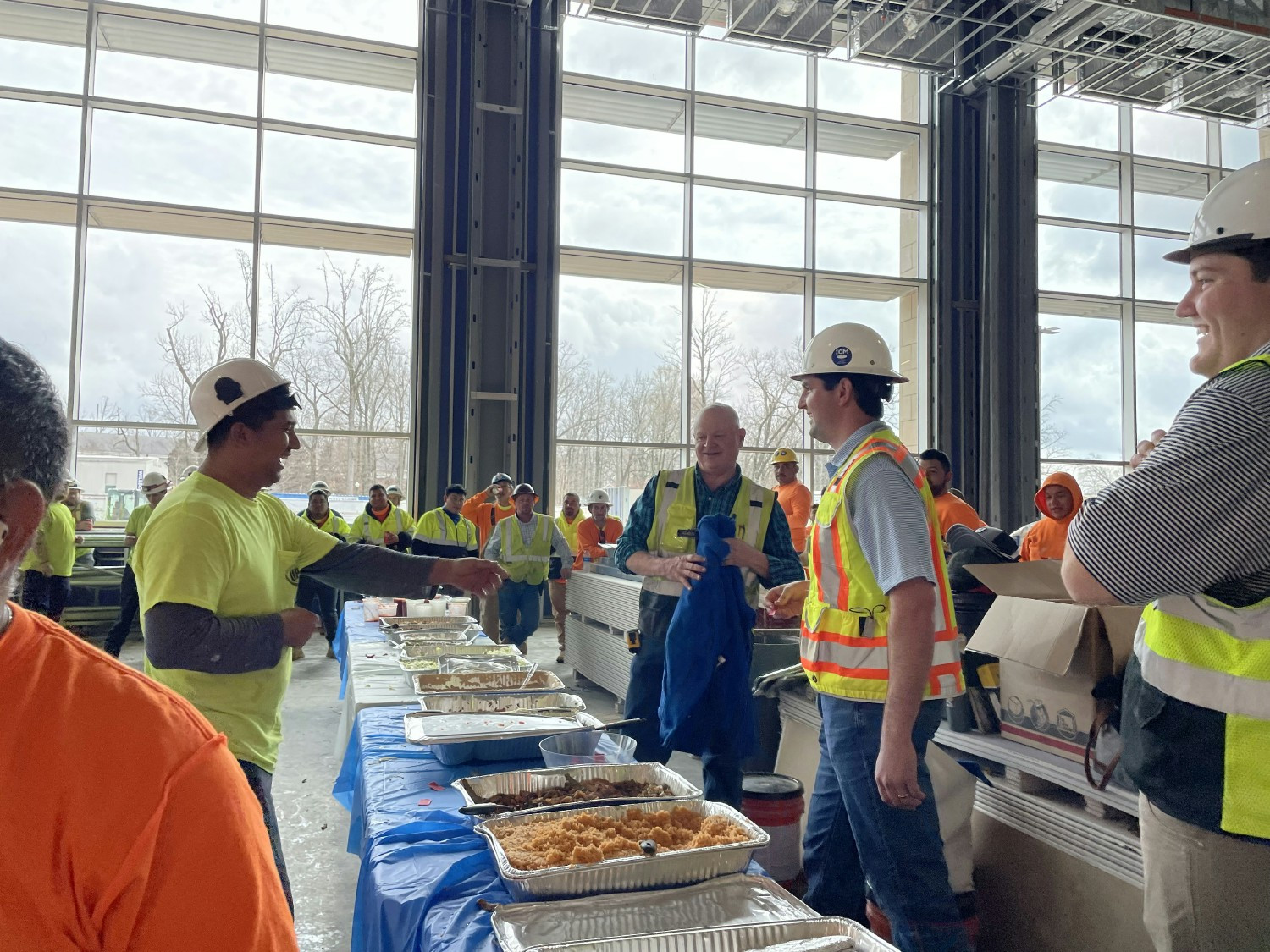 Safety appreciation lunch on job-site