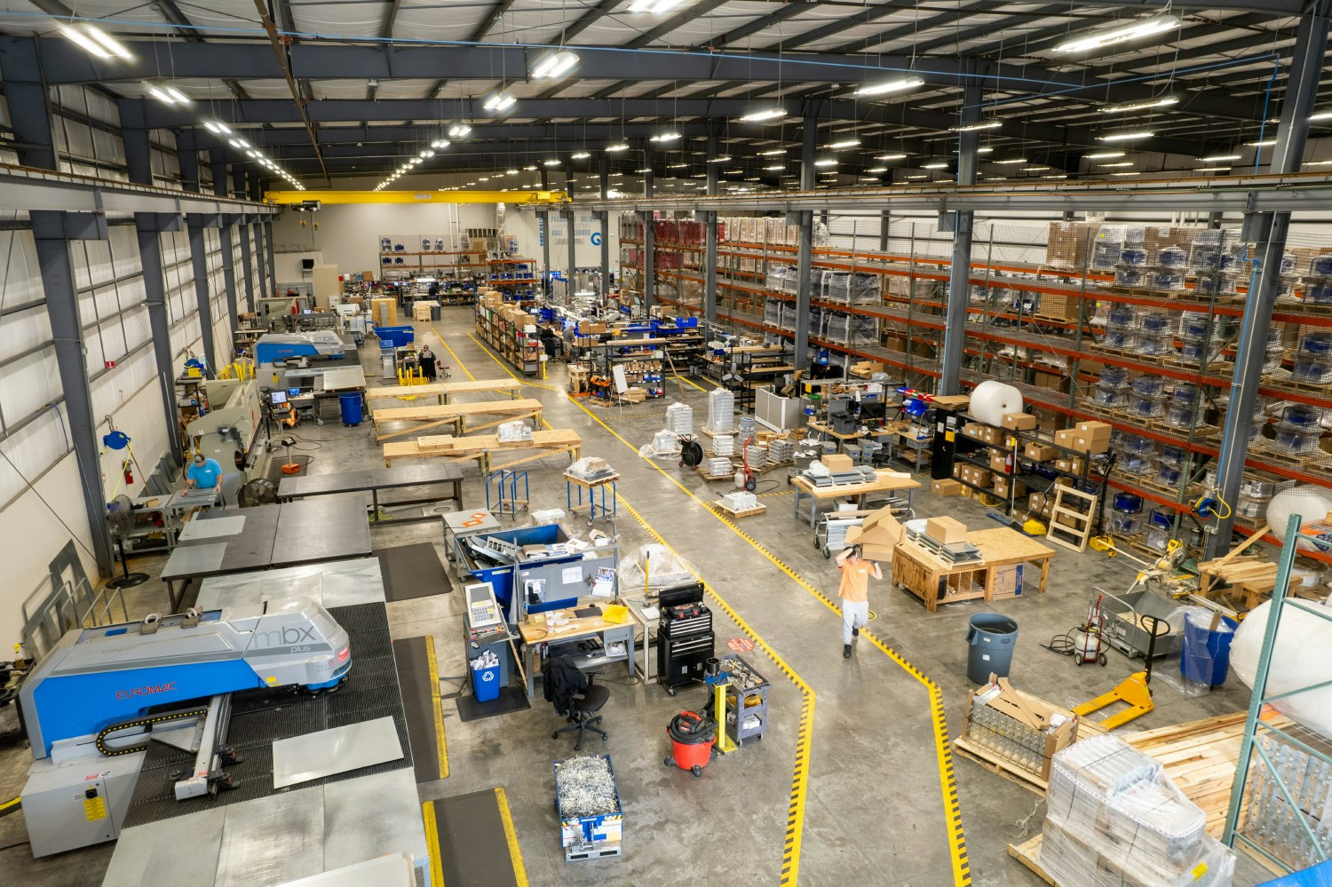Aerial view of one half of our production facility. 