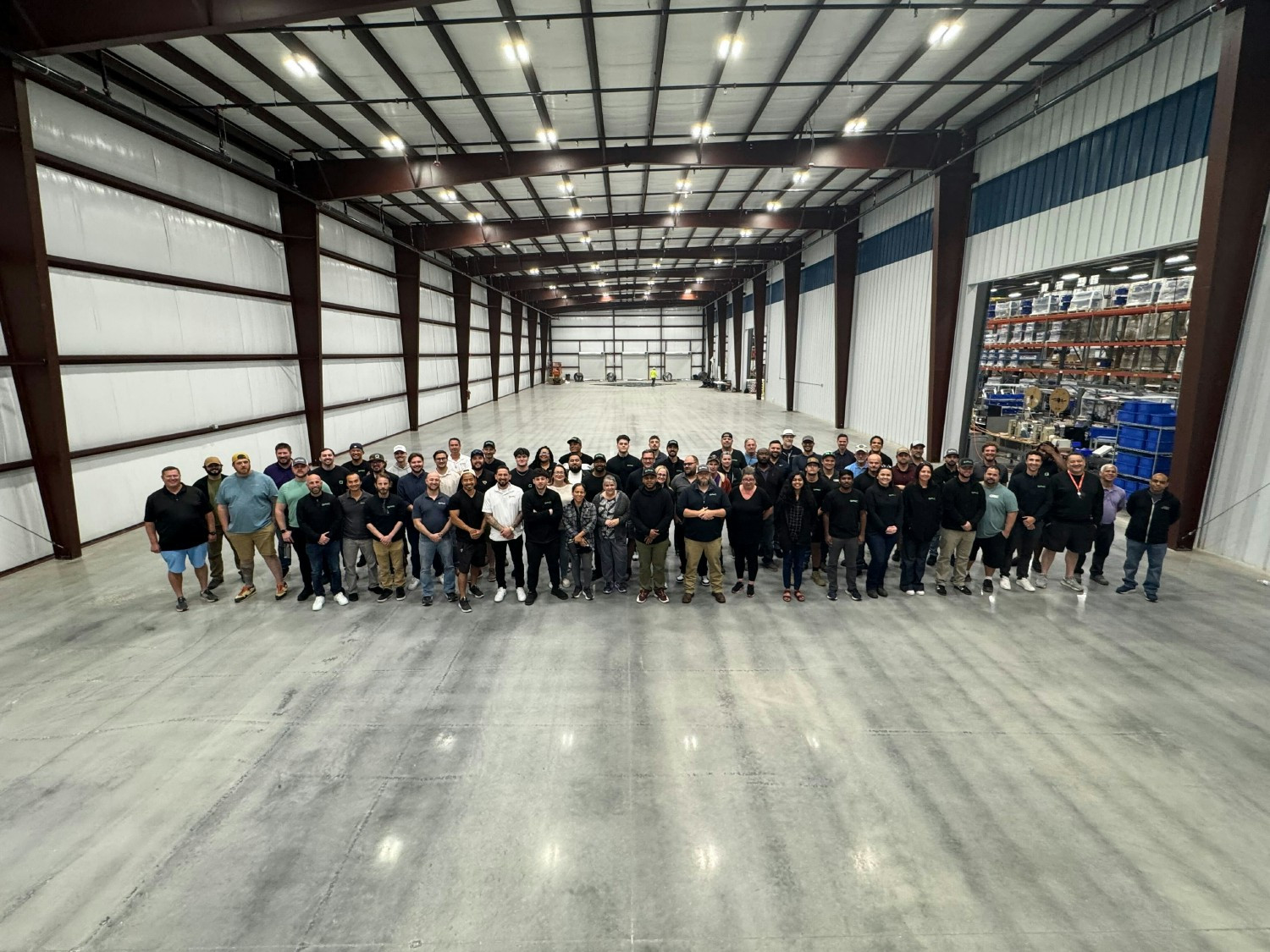 Company photo in our brand new 14,000 sq ft building expansion.