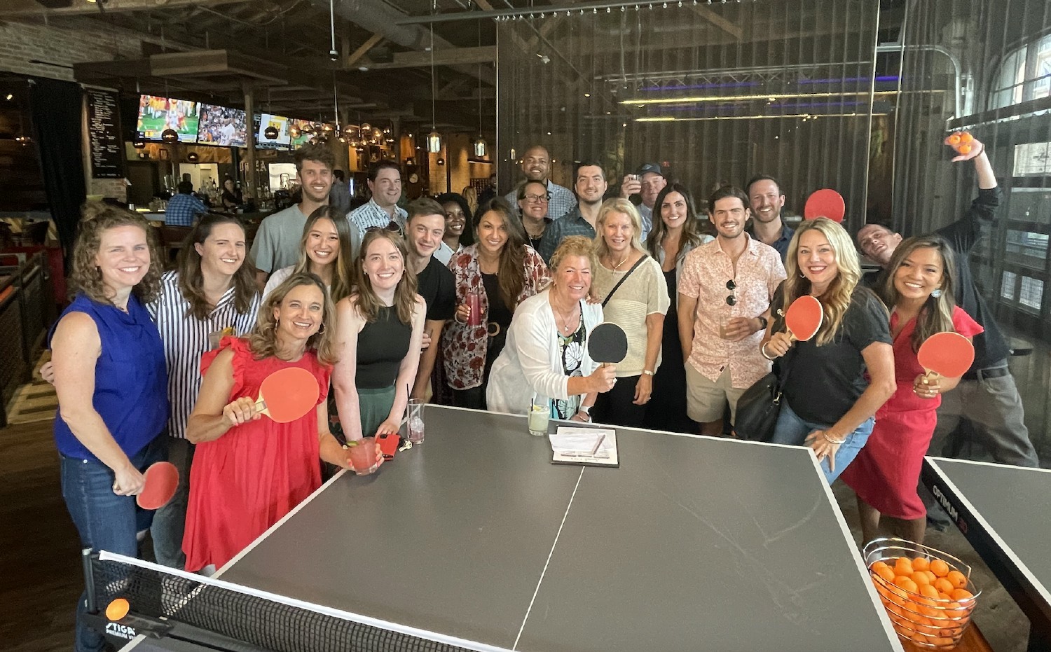 The company that plays together stays together.  We are not just co-workers, we are friends too!