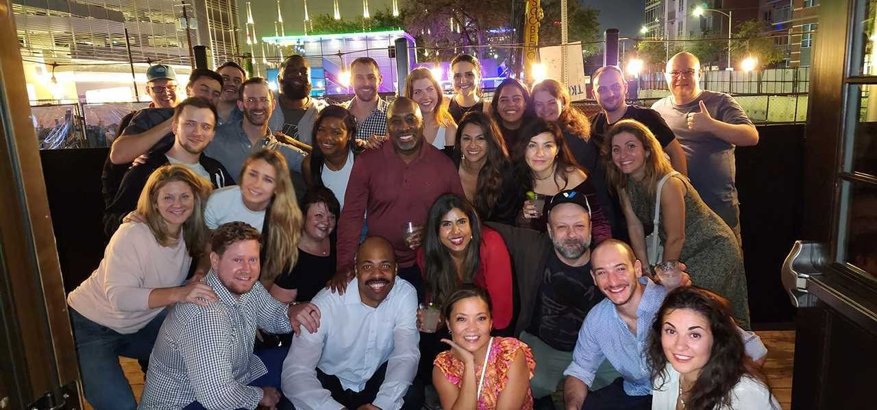 Party like a rockstar. Having fun on Rainey Street in Austin during our 2022 AP Experience Company Retreat.