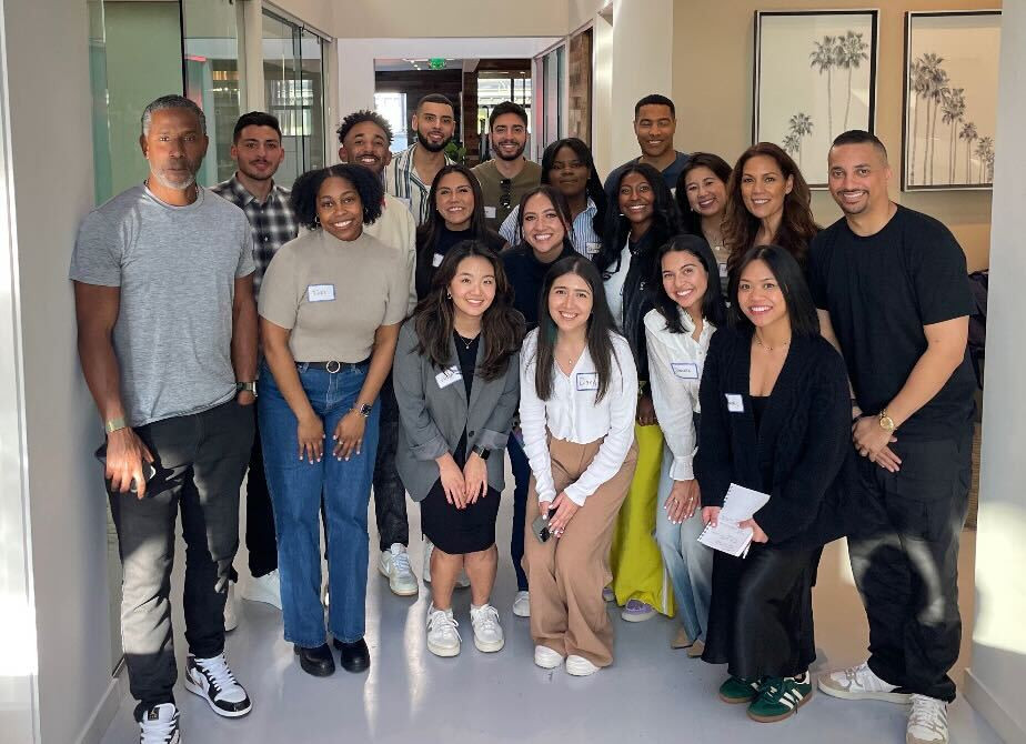The Daversa Partners POC ERG with guest speakers at their Los Angeles offsite.