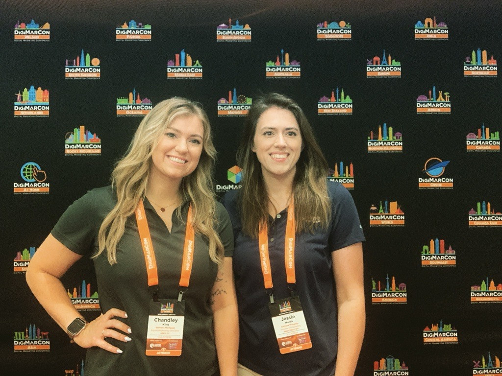 Chandley King and Jessie Norris Marketing Team attend conference