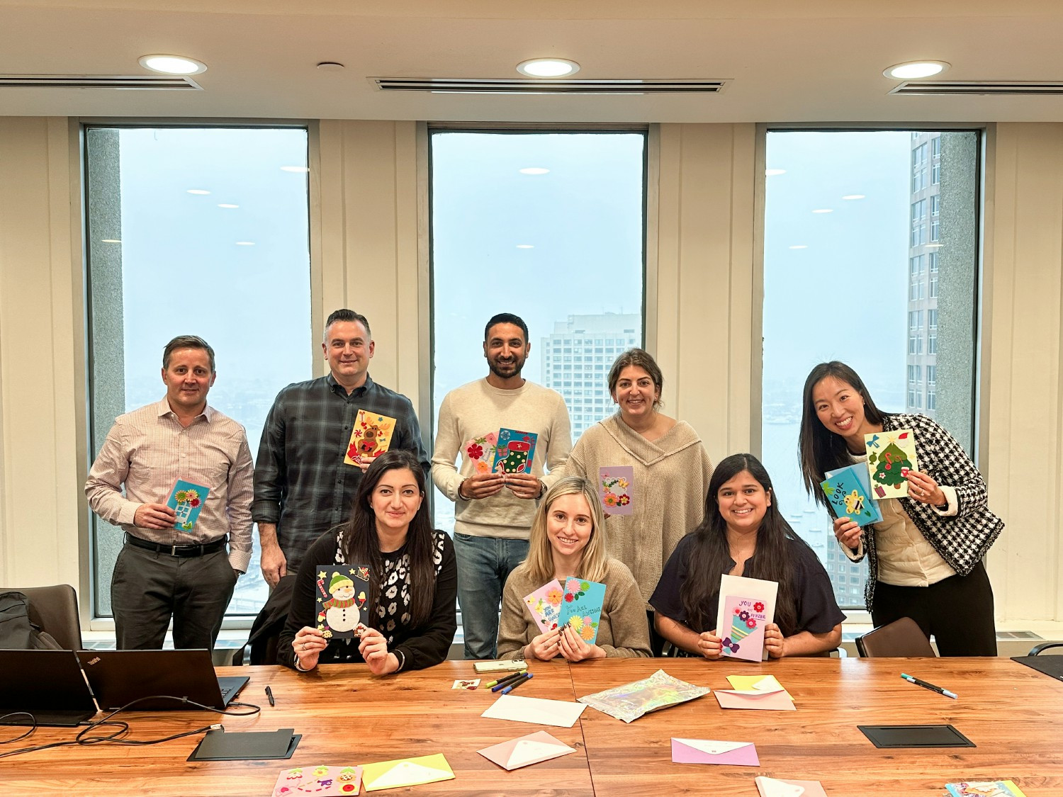 Team card making for St. Jude Children Hospital