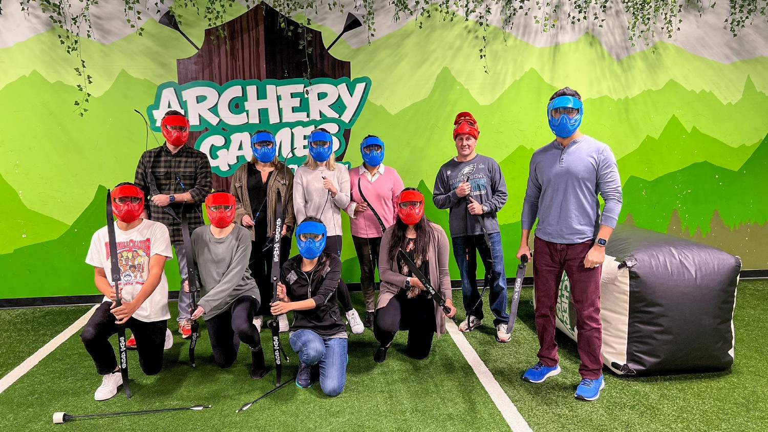 Friendly competition is always a hit at Arya! First time for the team with Nerf Archery war!