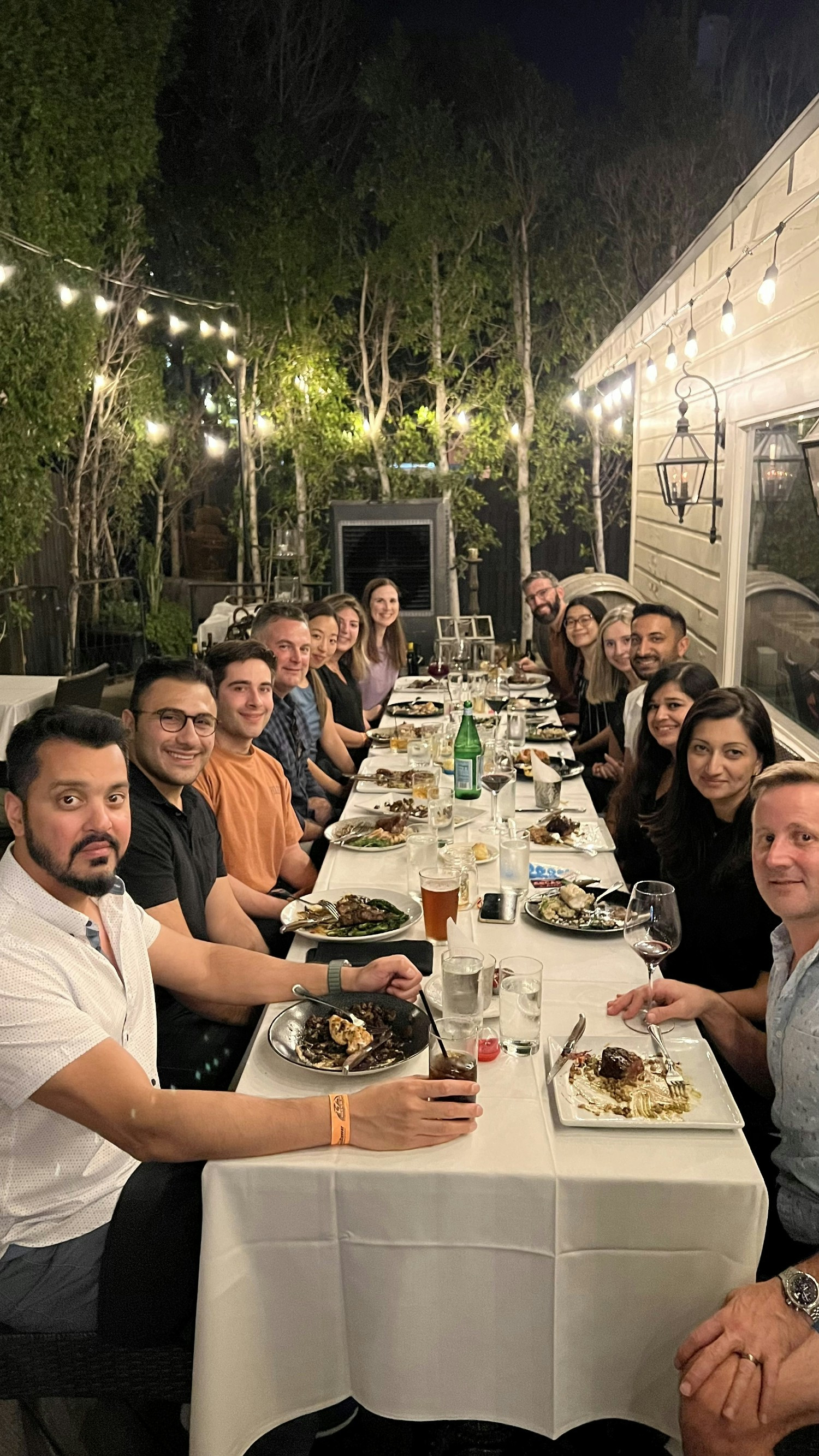 Nothing brings a team together than a (very) nice meal