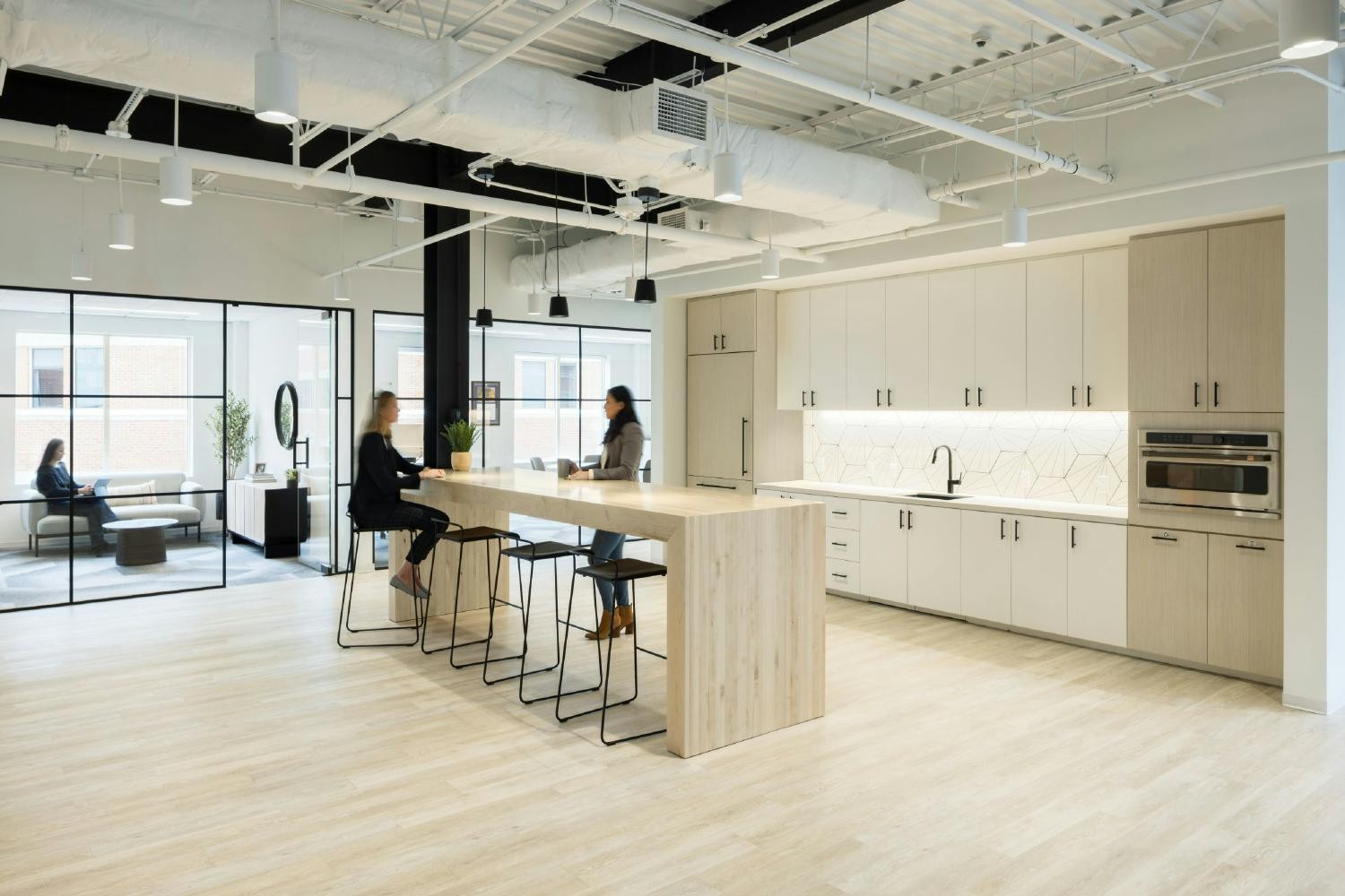 One of the kitchen's in the brand new office. Alliance provides staff with a space to enjoy meals together and catch up.