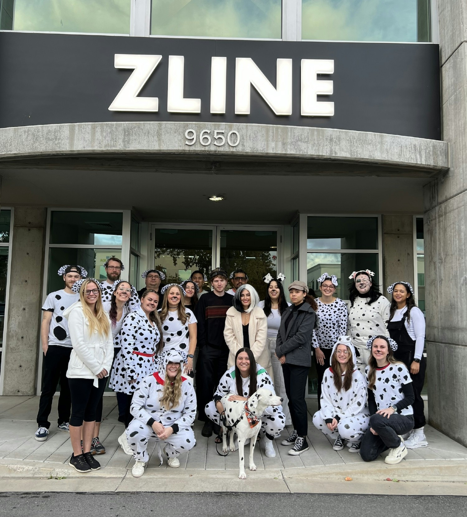 Holidays are a festive time at ZLINE, where all departments celebrate with team-themed events like Halloween costumes.