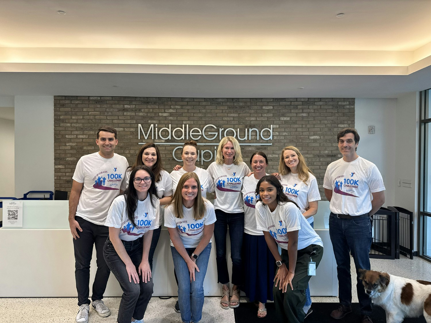 The Lexington team that volunteered for the Step Up for Kids Challenge fundraiser