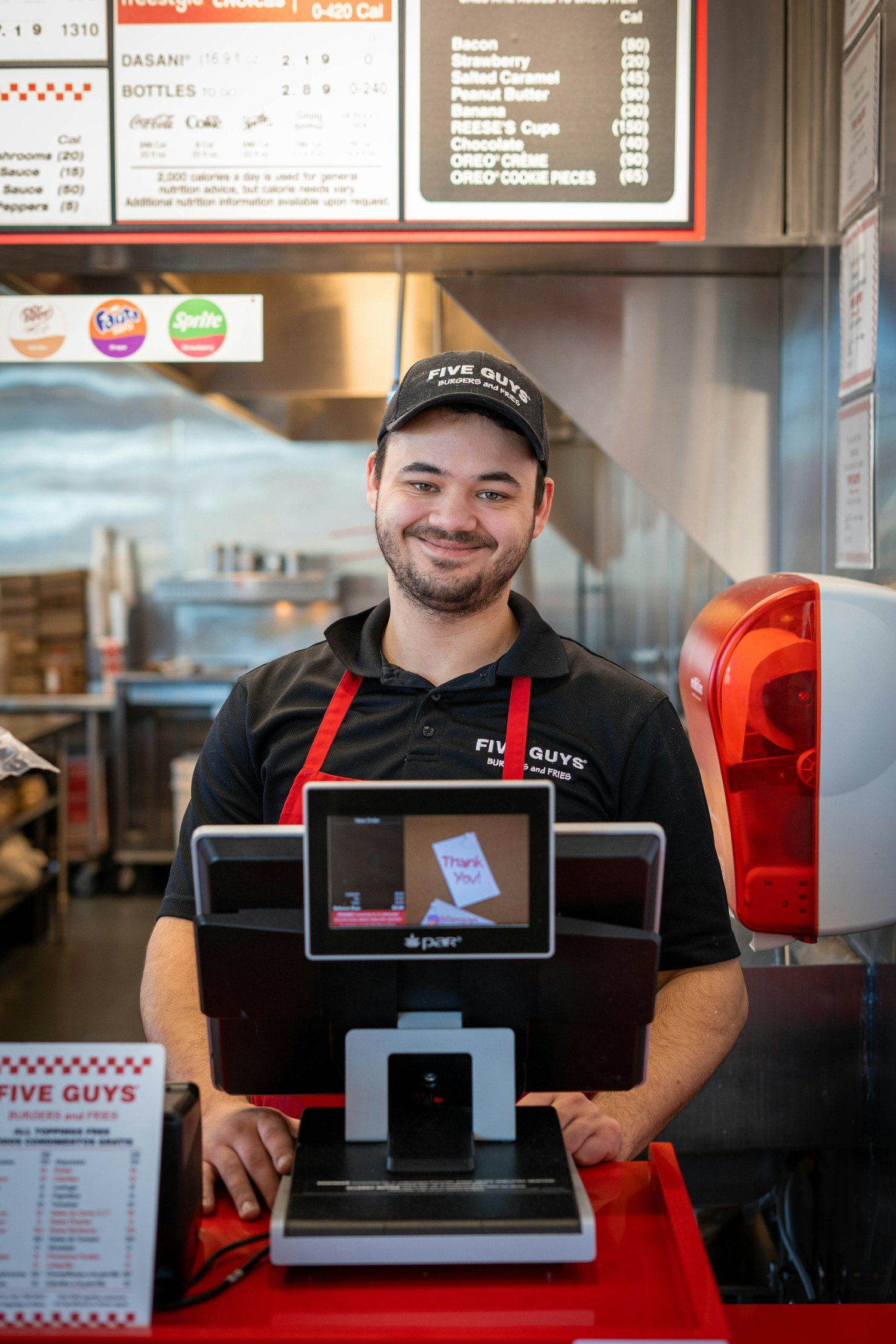 FIVE GUYS BURGERS & FRIES IS THE PLACE TO BE! 