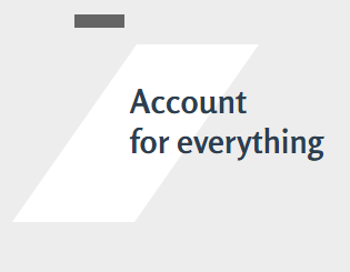 Account for everything