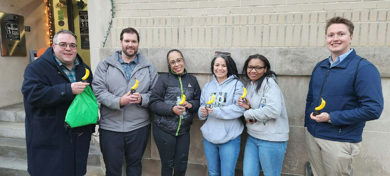 Our Social Committee hosted a scavenger hunt in our Maryland office for employees.