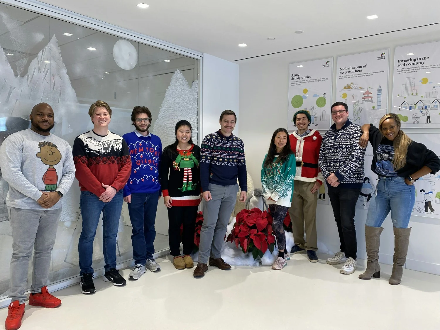 Sweater Competition - Group photo of some of our employees at our 2024 