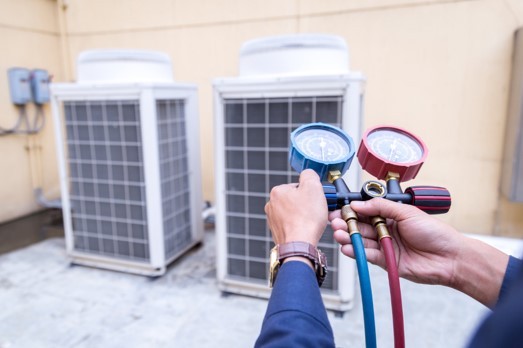 Sky HVAC installs and services residential heating and air conditioning systems.