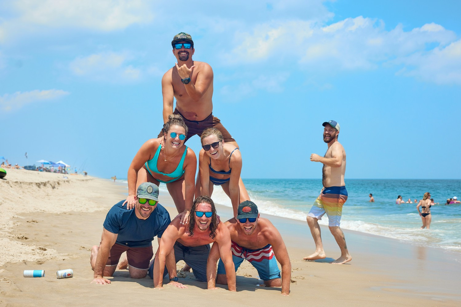 one of our company events, employee beach day
