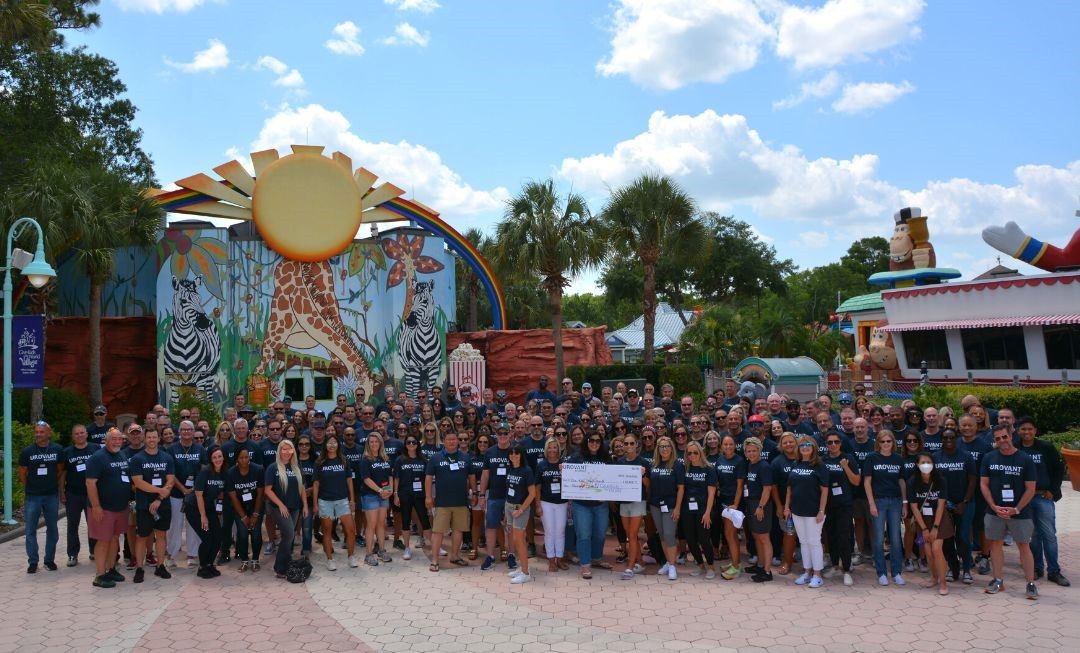 Our employees participated in a philanthropic event for children and their families during an off-site meeting.