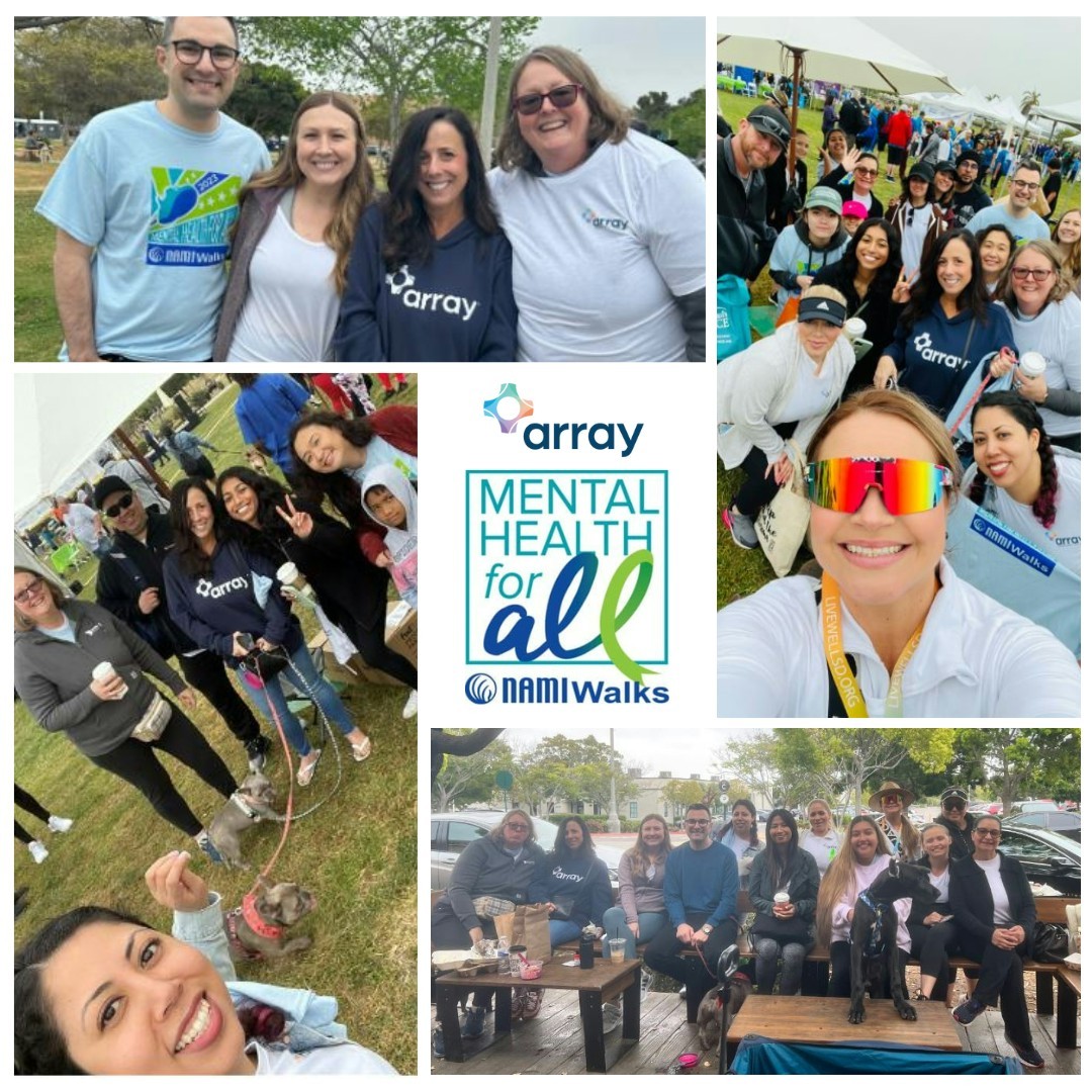 Array employees gathered to participate in the NAMI Walks: San Diego event