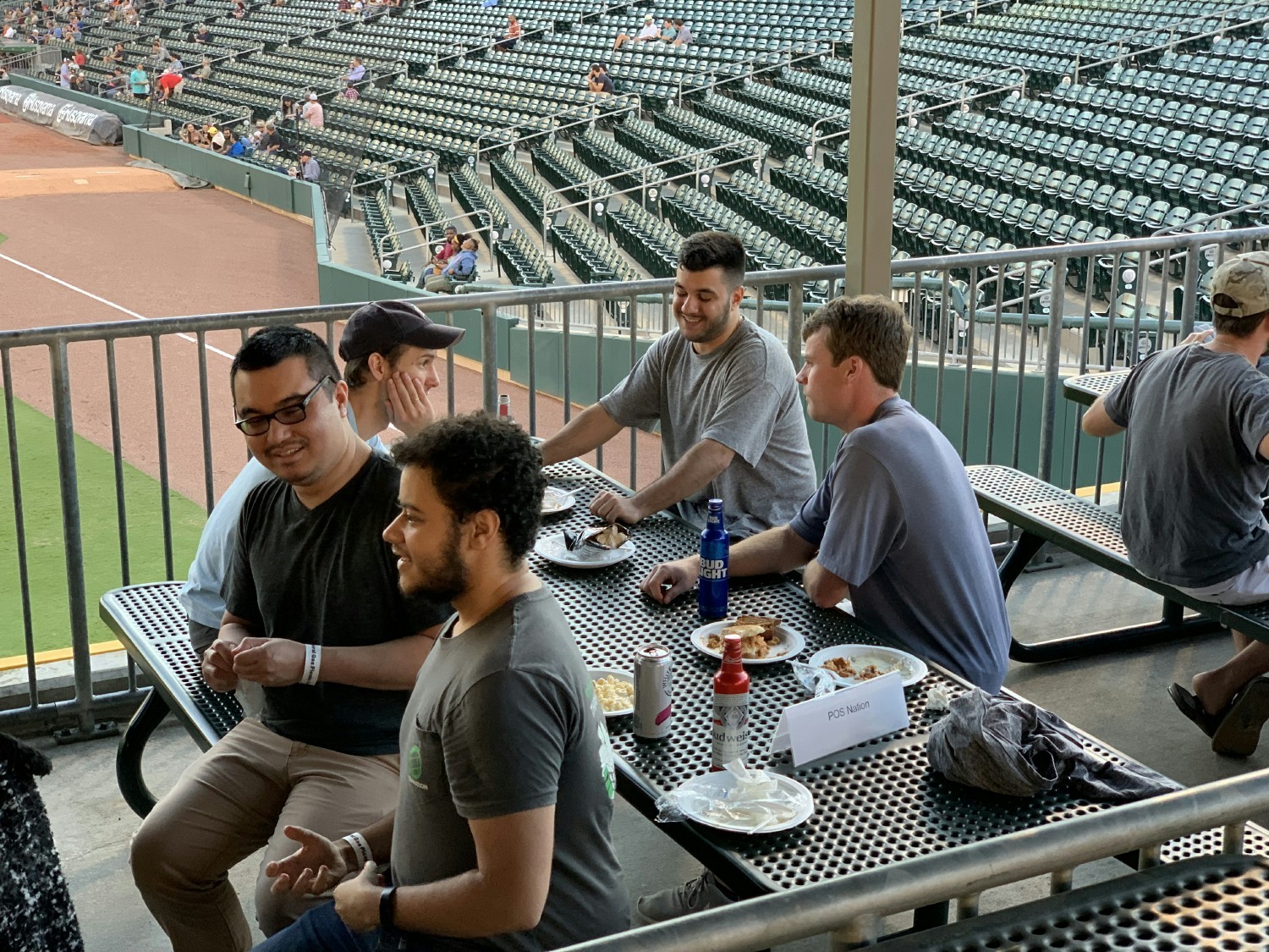 Team event at a baseball game in Charlotte!